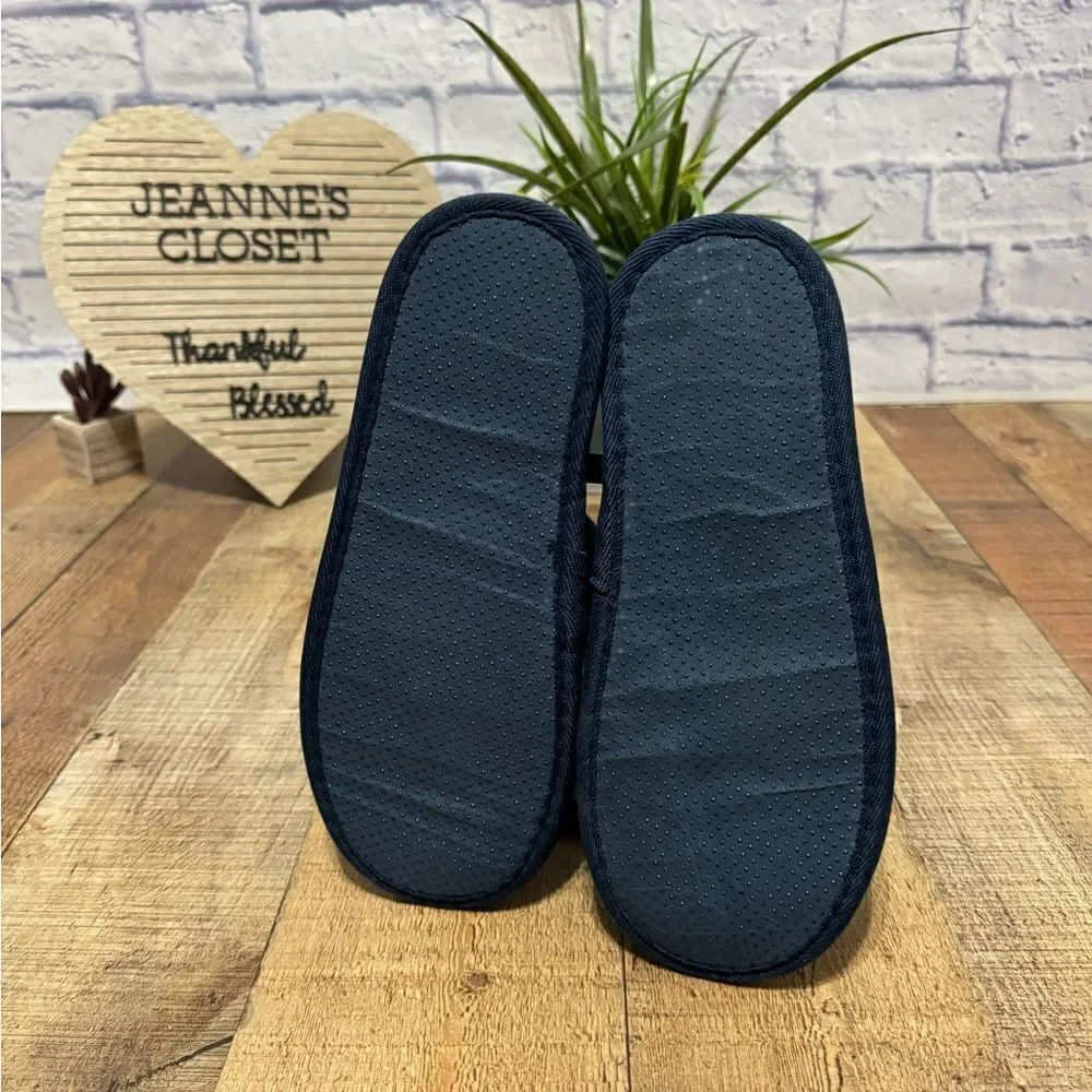 True religion navy blue slippers nwot